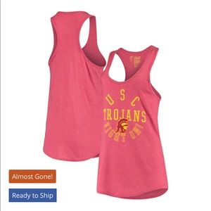 USC Trojans Women's Racerback Scoop Neck Tank Top
